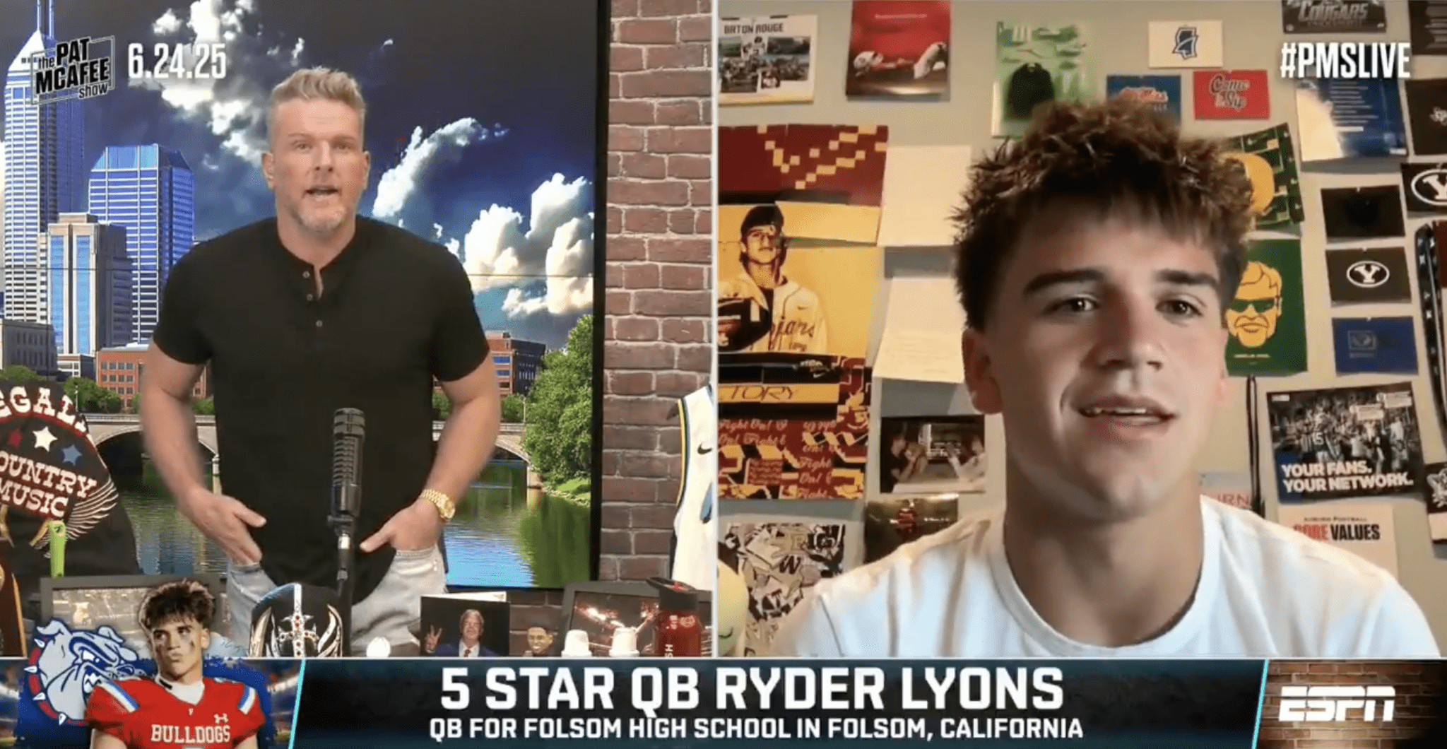 Pat McAfee and Ryder Lyons